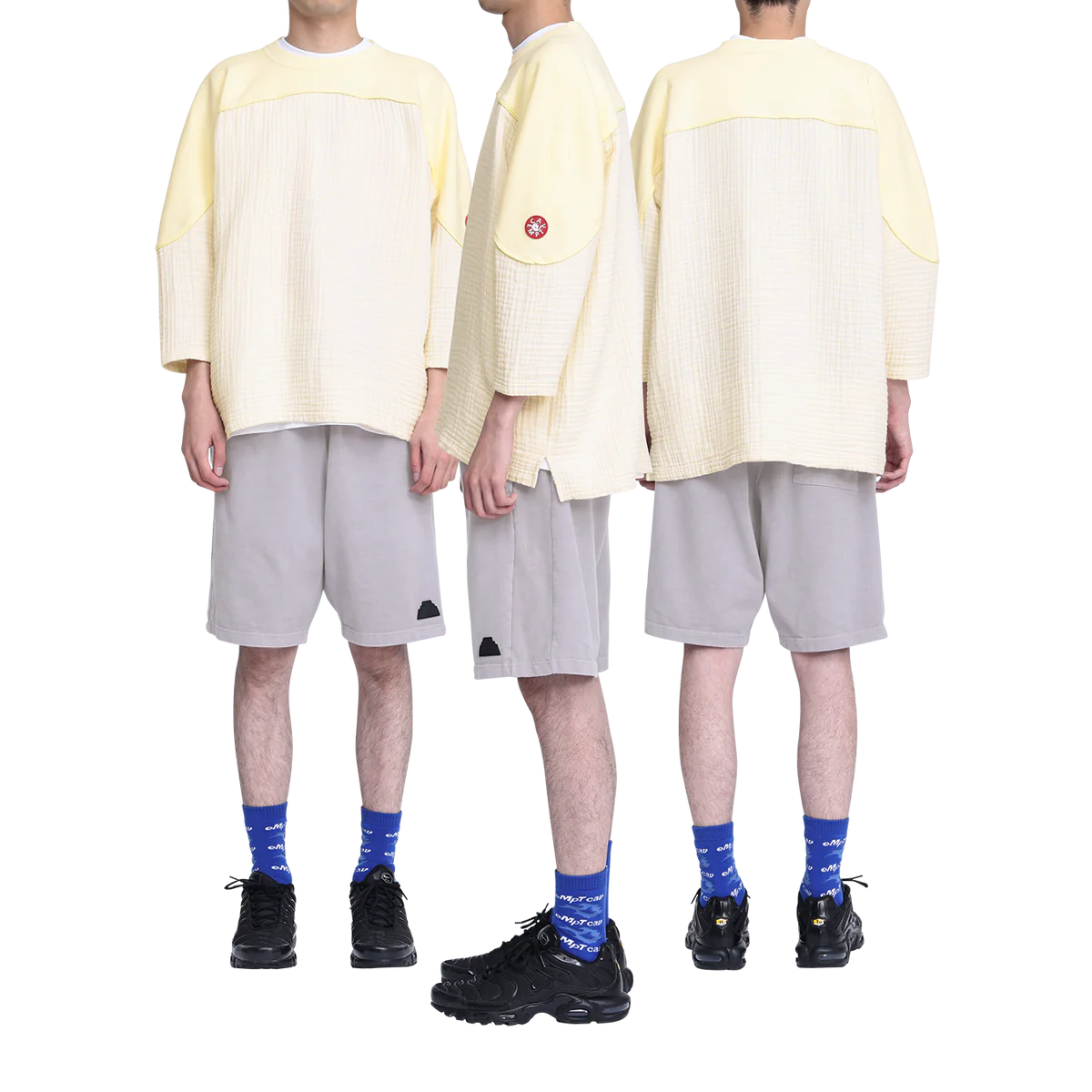 C.E - Gauze FB Crew Neck Beige | ALTERFATE