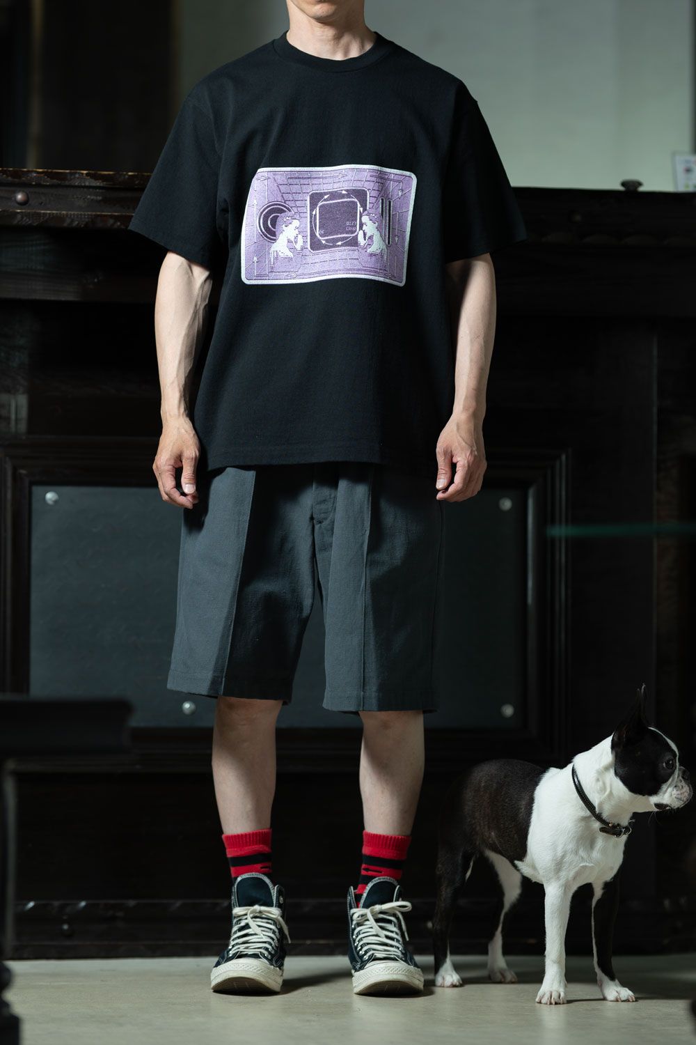 C.E One Dimensional Projection T × T.T Lot.215 U.S. Army Shorts、ストリート×ヴィンテージで組む夏の足元見せコーデ