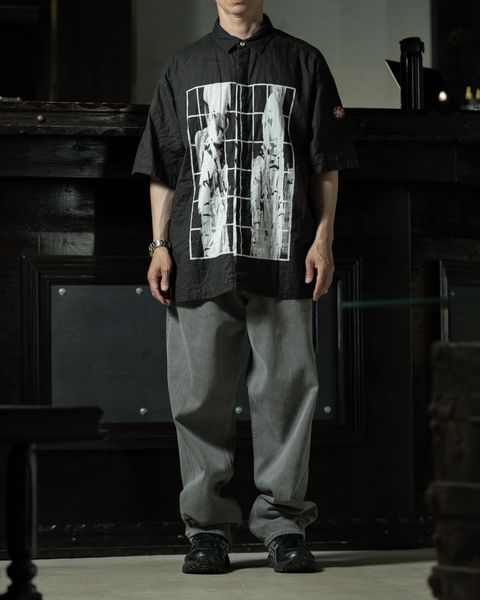 STYLE NO. 1133 C.E MD Guy Short Sleeve Shirt × 1992 Colour Denim Khaki、カーキデニムで組むアースカラーコーデ