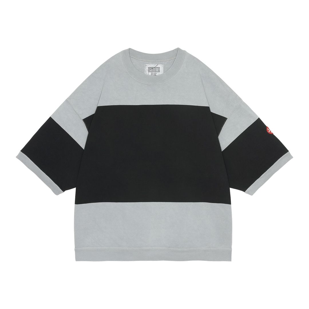 Overdye Stripe Short Sleeve Crew Neck