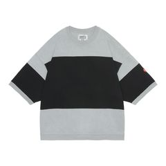Overdye Stripe Short Sleeve Crew Neck