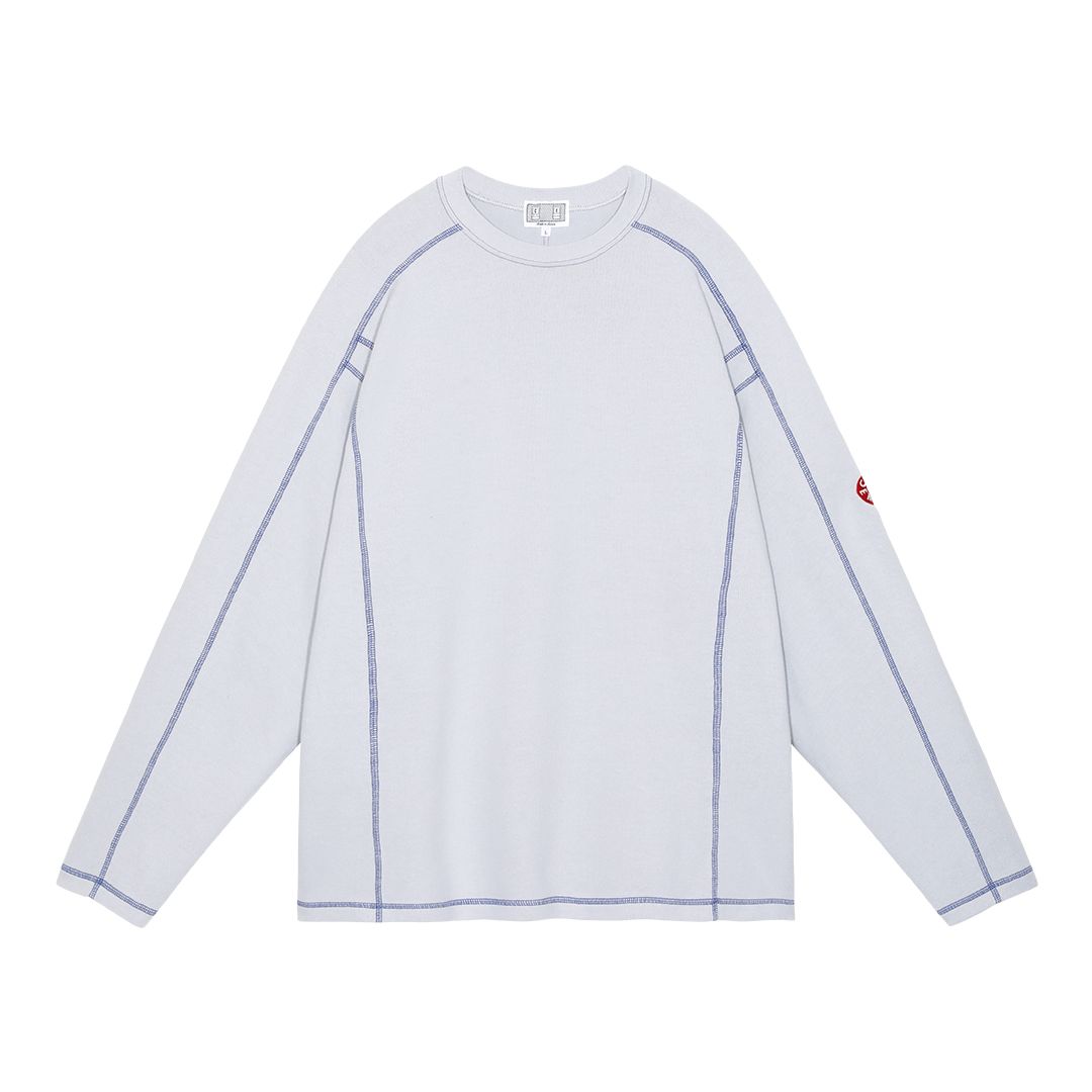 C.E - Crew Neck DBL Knit Long Sleeve Grey | ALTERFATE