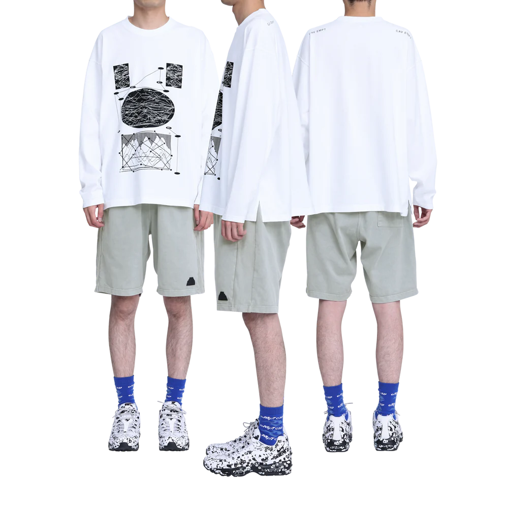 Overdye Cotton Jersey Shorts Green Grey