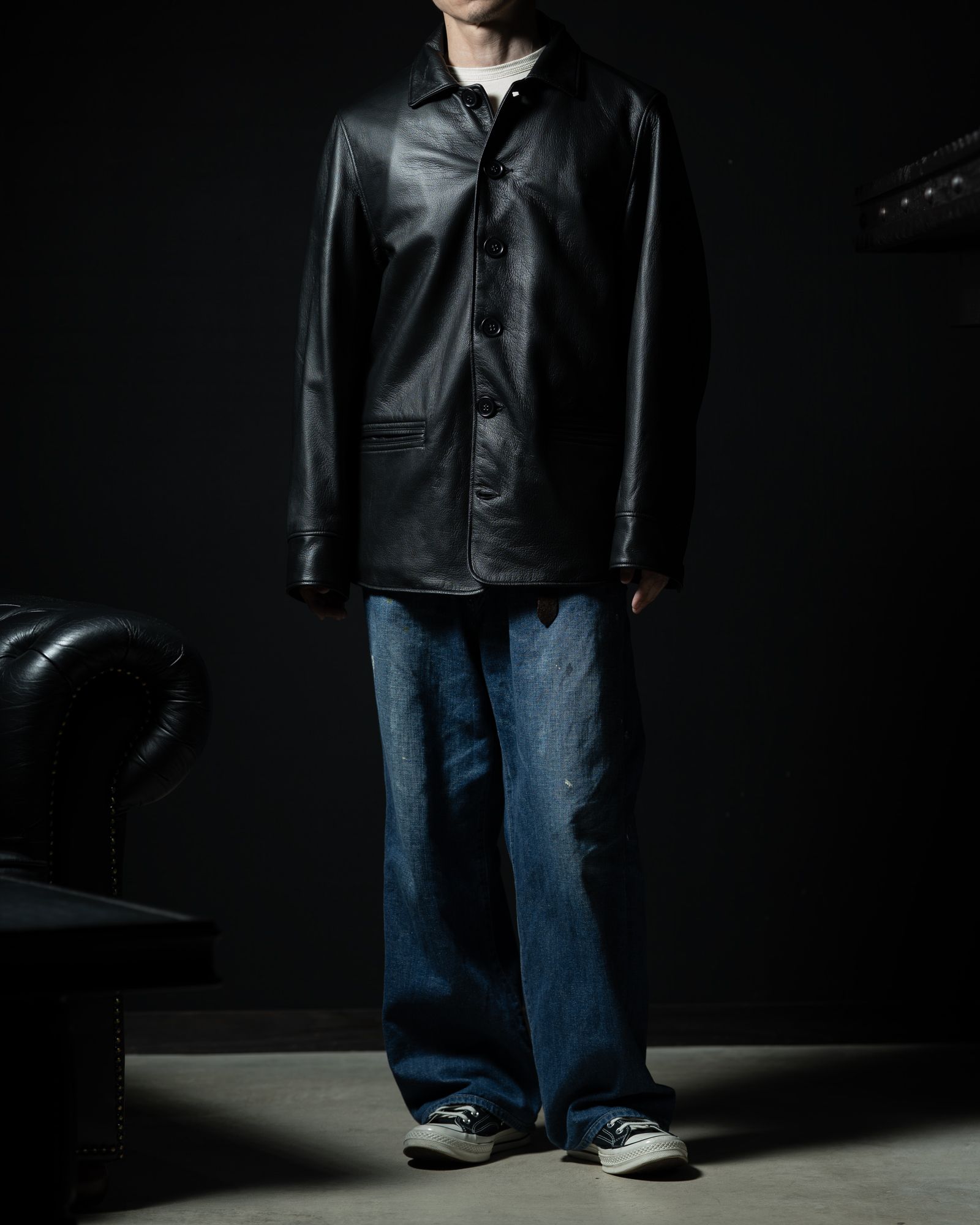 【ラスト1点（42）】LOT.801 AUTOMOBILE LEATHER JACKET - TAIGA TAKAHASHI