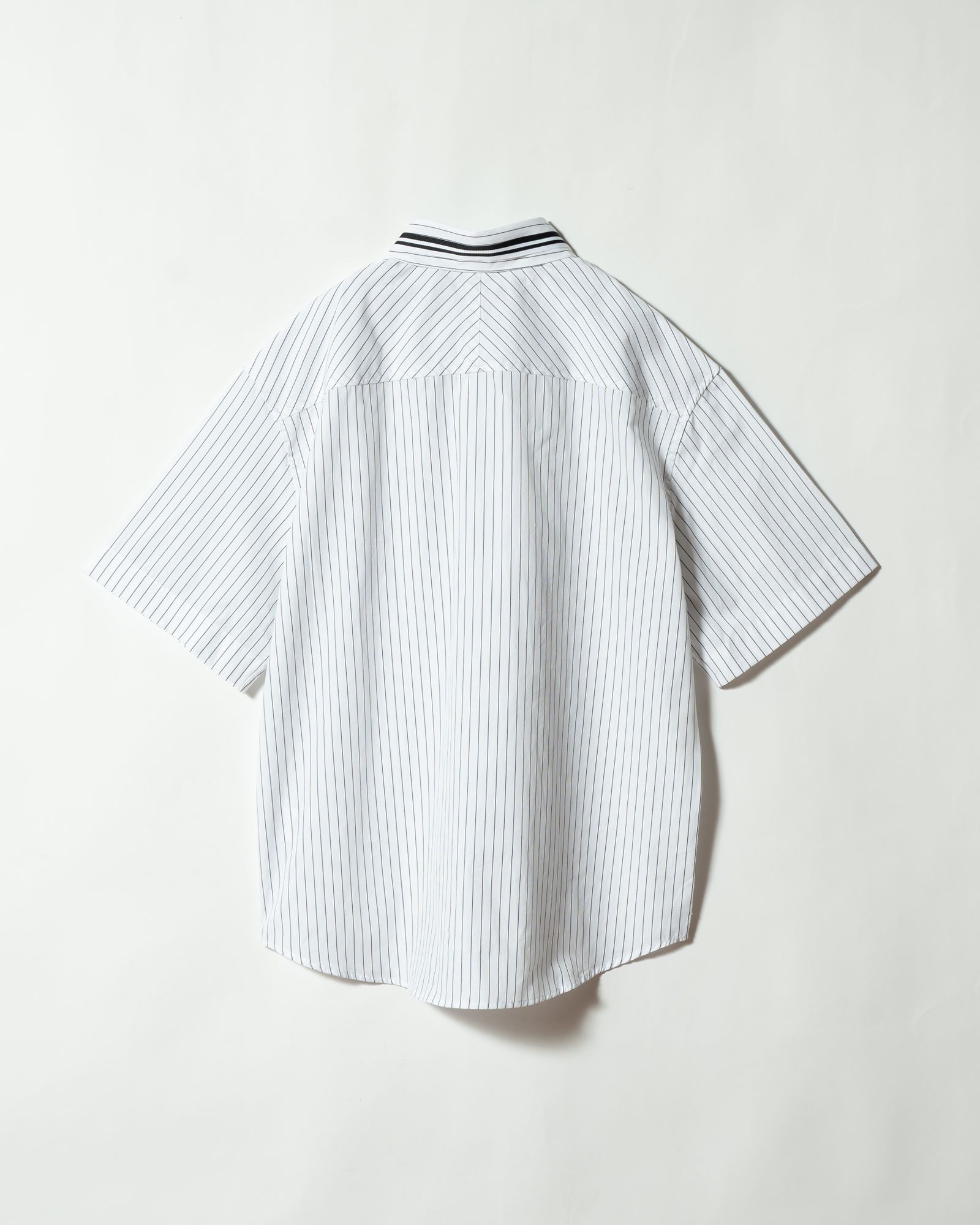 【ラスト1点（L）】Pinstripe Short Sleeve Shirt