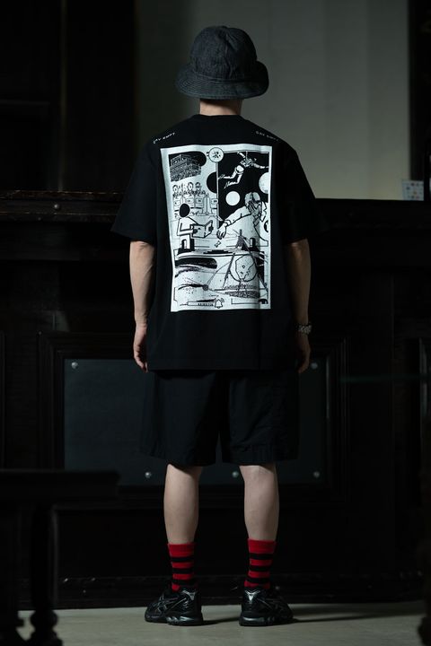 Field Khaki Balance — amachi. Field Work Shorts × C.E MD Caveat Aedificator T Black