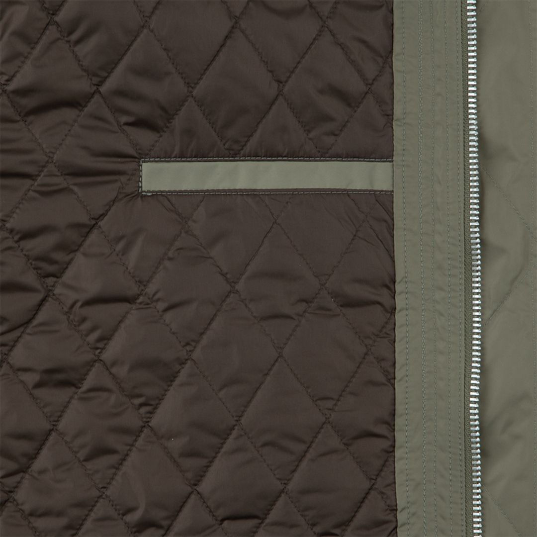 Leather Shoulder Bomber Jacket