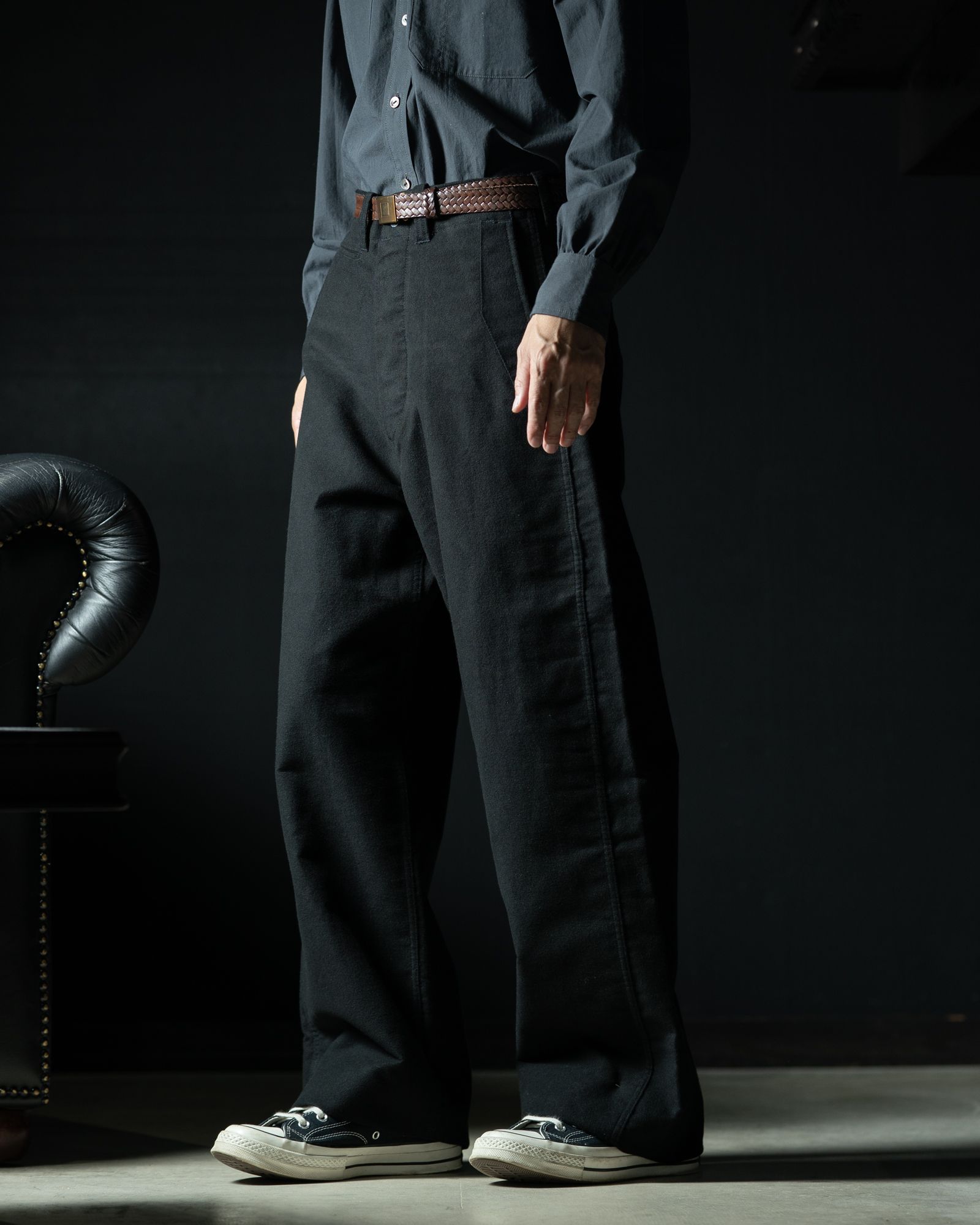 LOT.202 ENGINEER TROUSERS BLACK - TAIGA TAKAHASHI