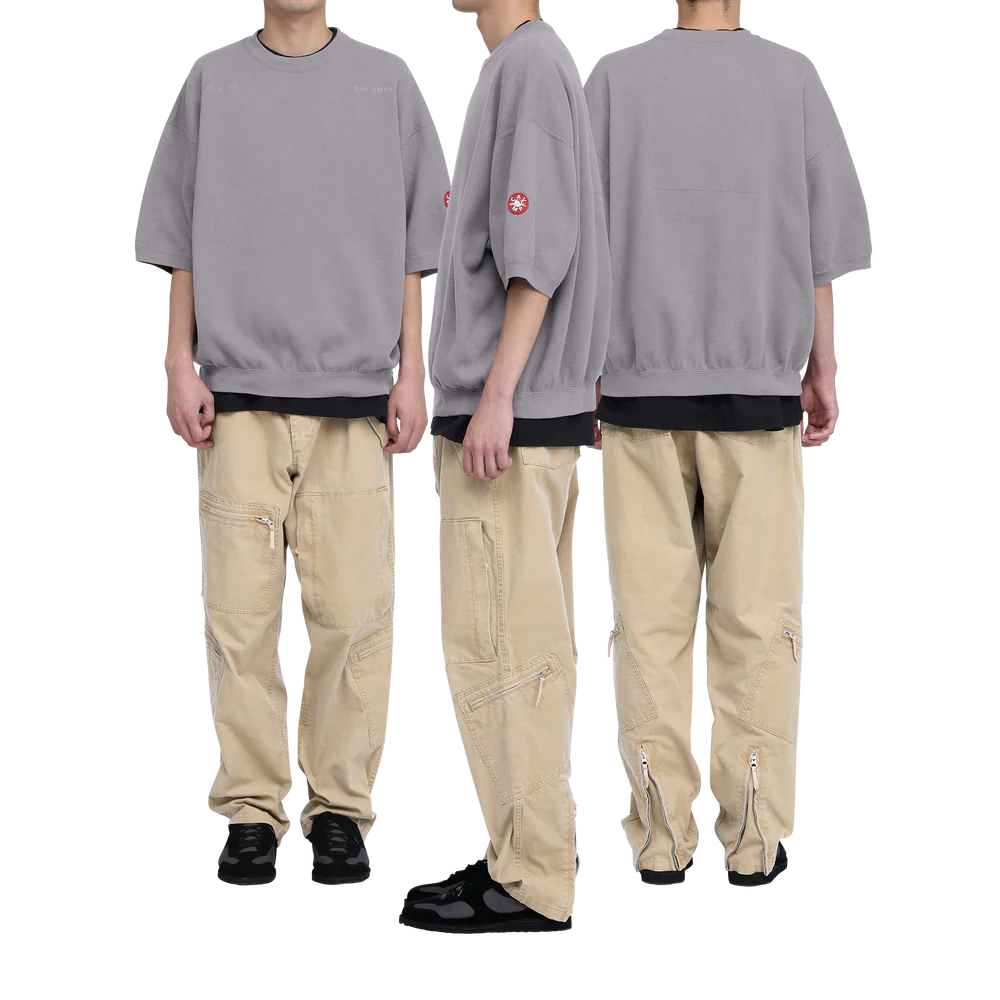 DBL Knit Short Sleeve Crew Neck Khaki