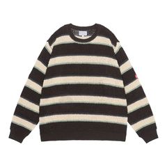 Stripe Loose Waffle Knit