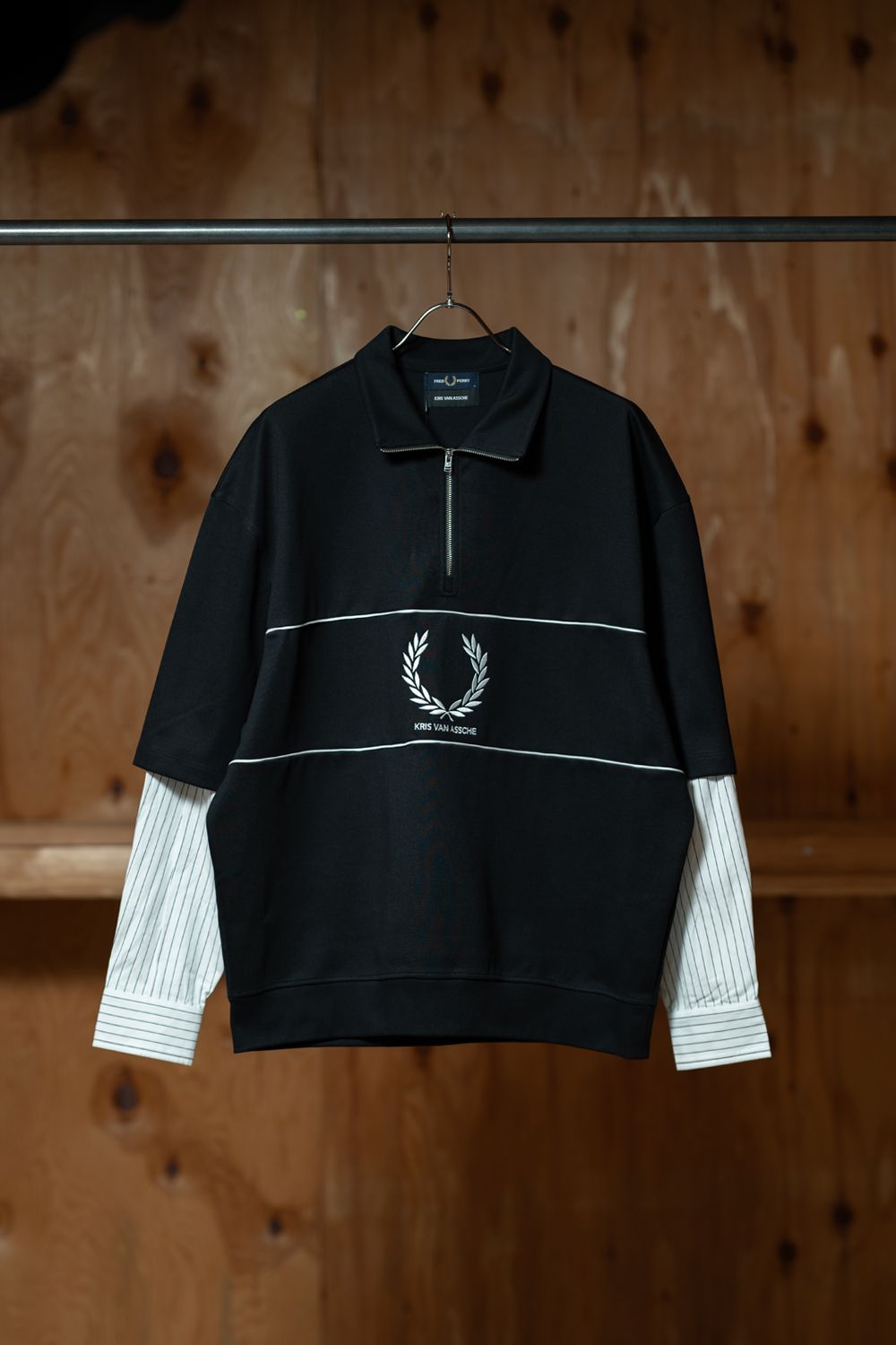 Kris Van Assche × FRED PERRY  Half Zip Sweatshirt