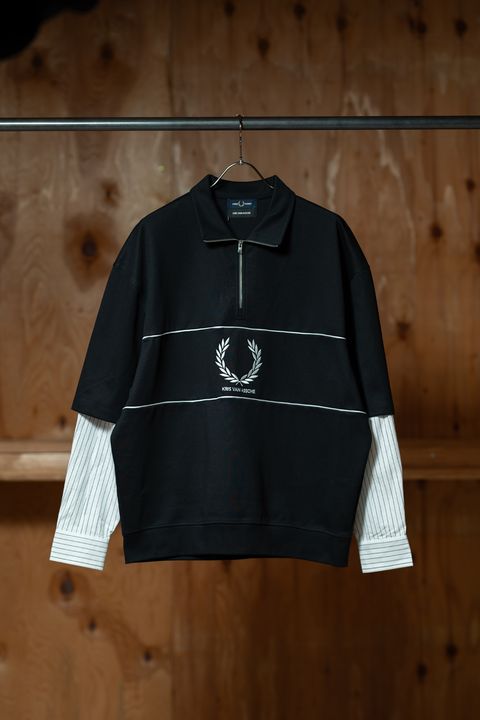 Kris Van Assche × FRED PERRY  Half Zip Sweatshirt