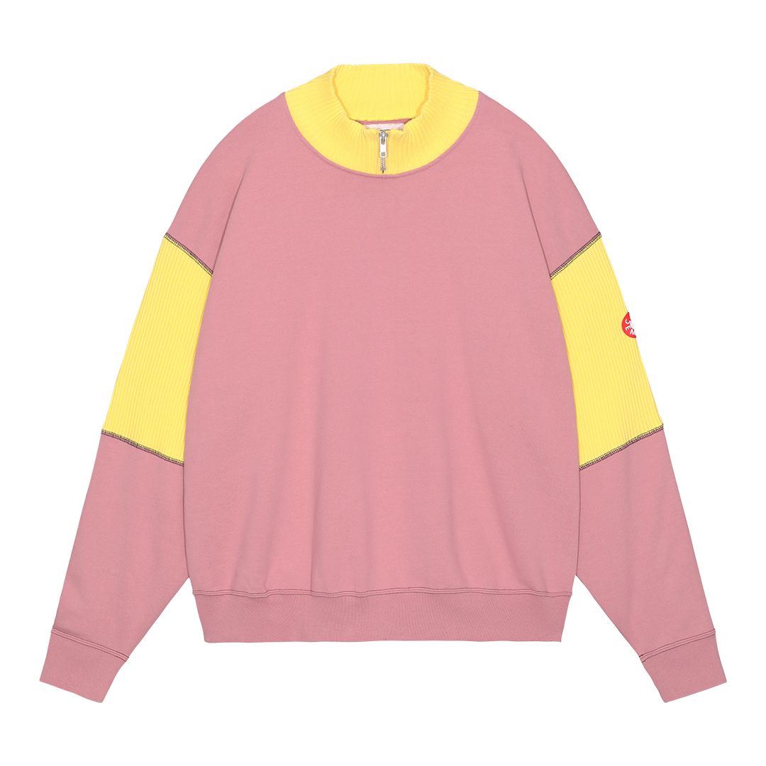 C.E - Wide Rib Cut Half Zip Sweat | ALTERFATE