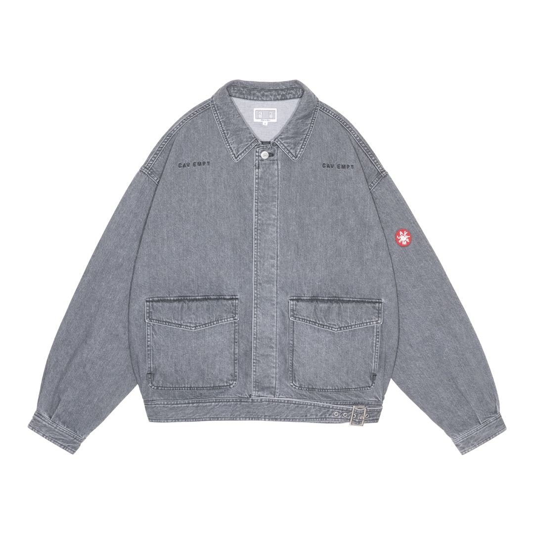 Washed Black NEP Denim Button Jacket