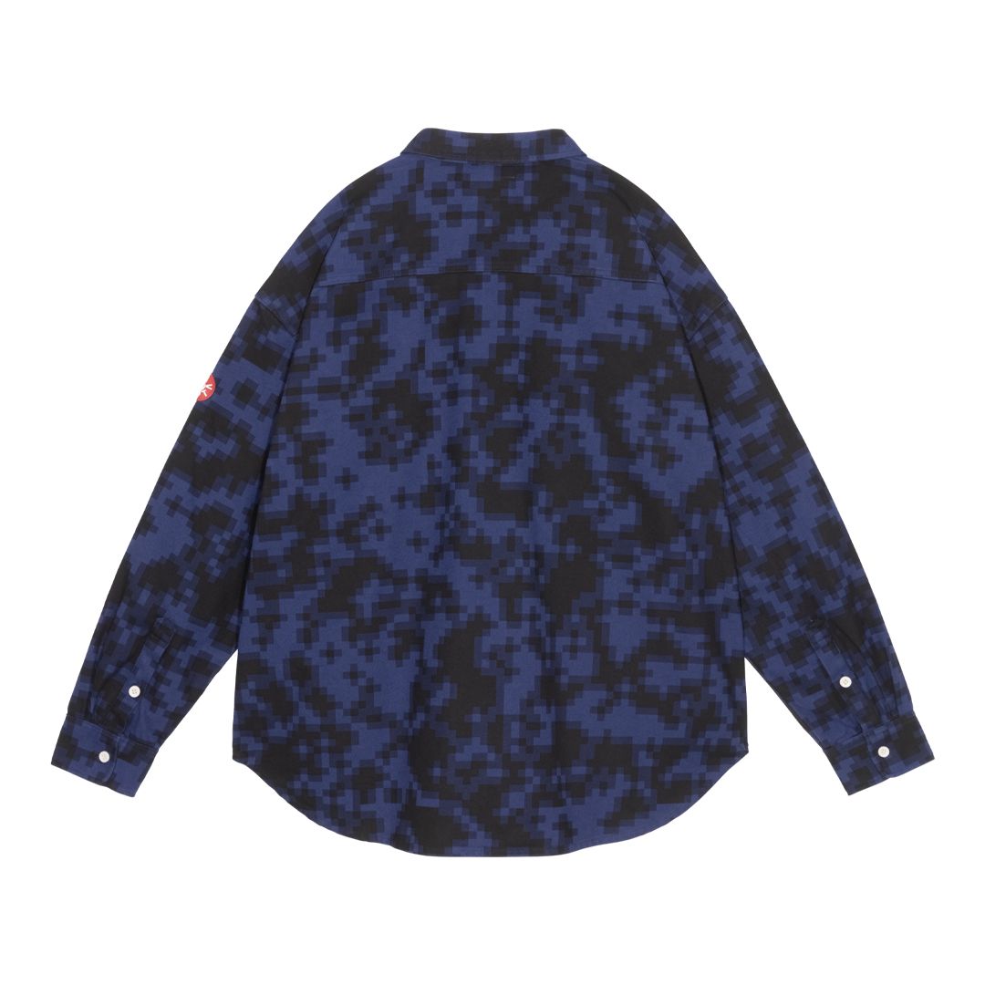 DIGI8 FLANNEL BIG SHIRT NAVY