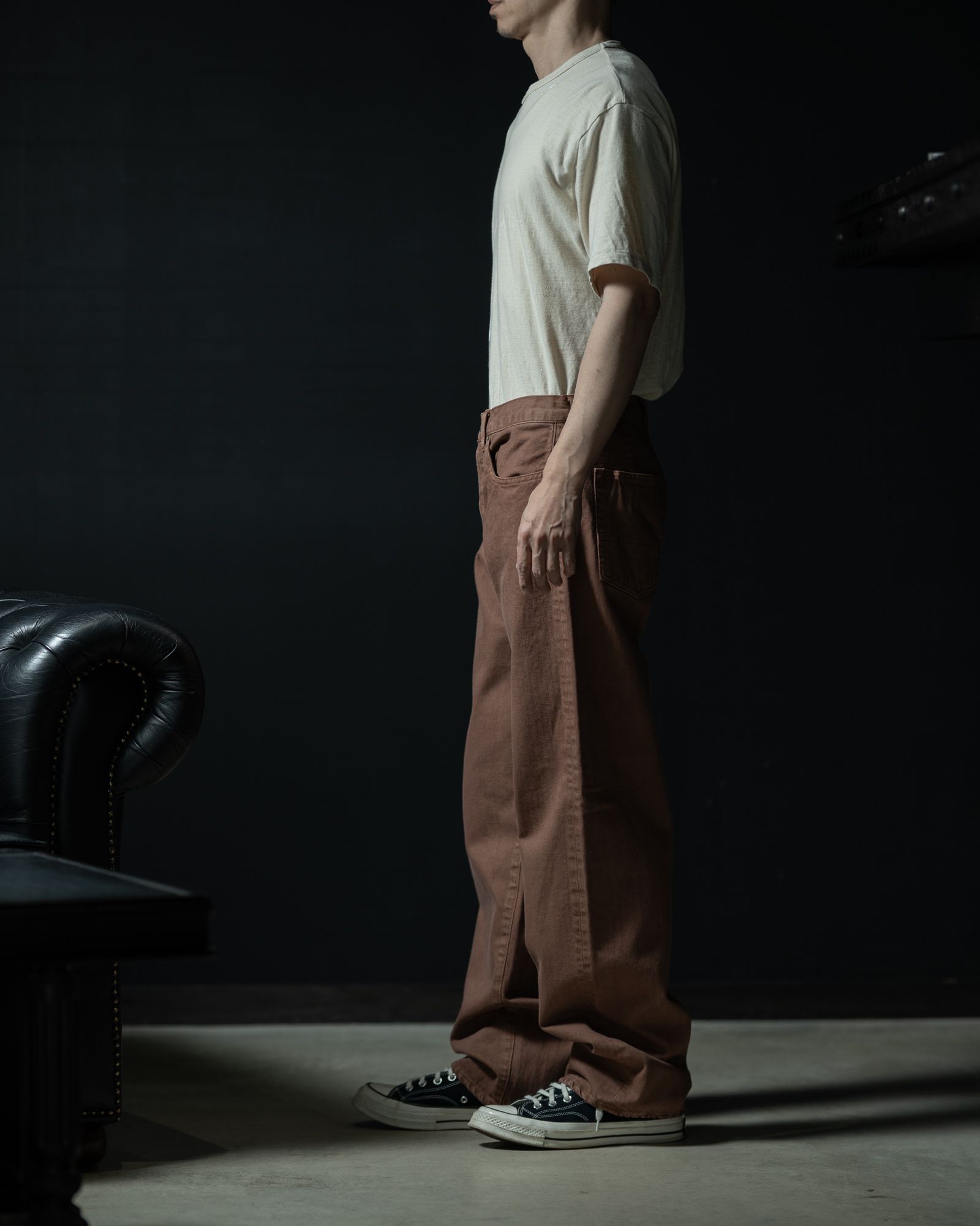 261-03006 Denim Pants Persimmon Brown