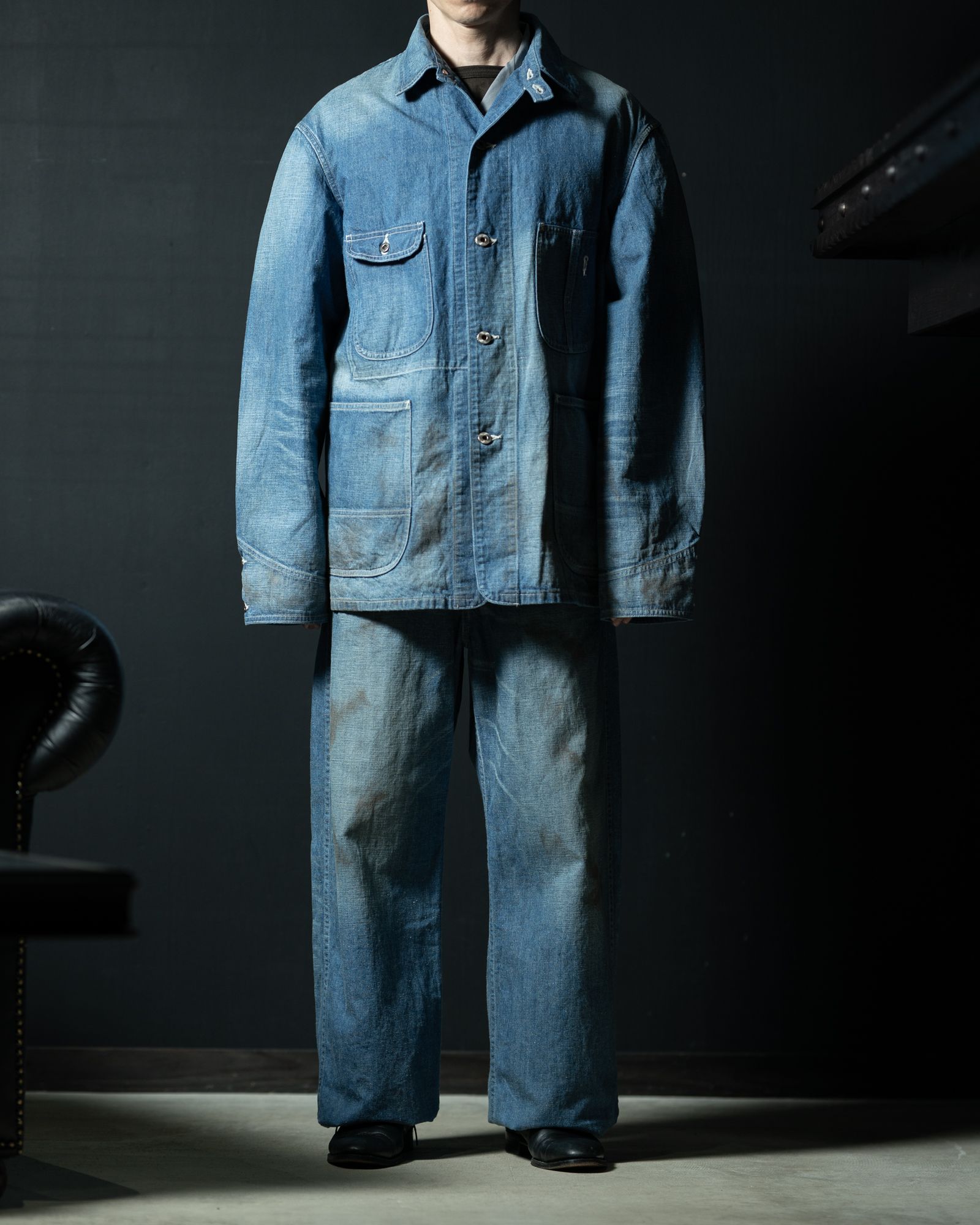 Lot.716 Damaged Coverall Jacket With Chinstrap - TAIGA TAKAHASHI