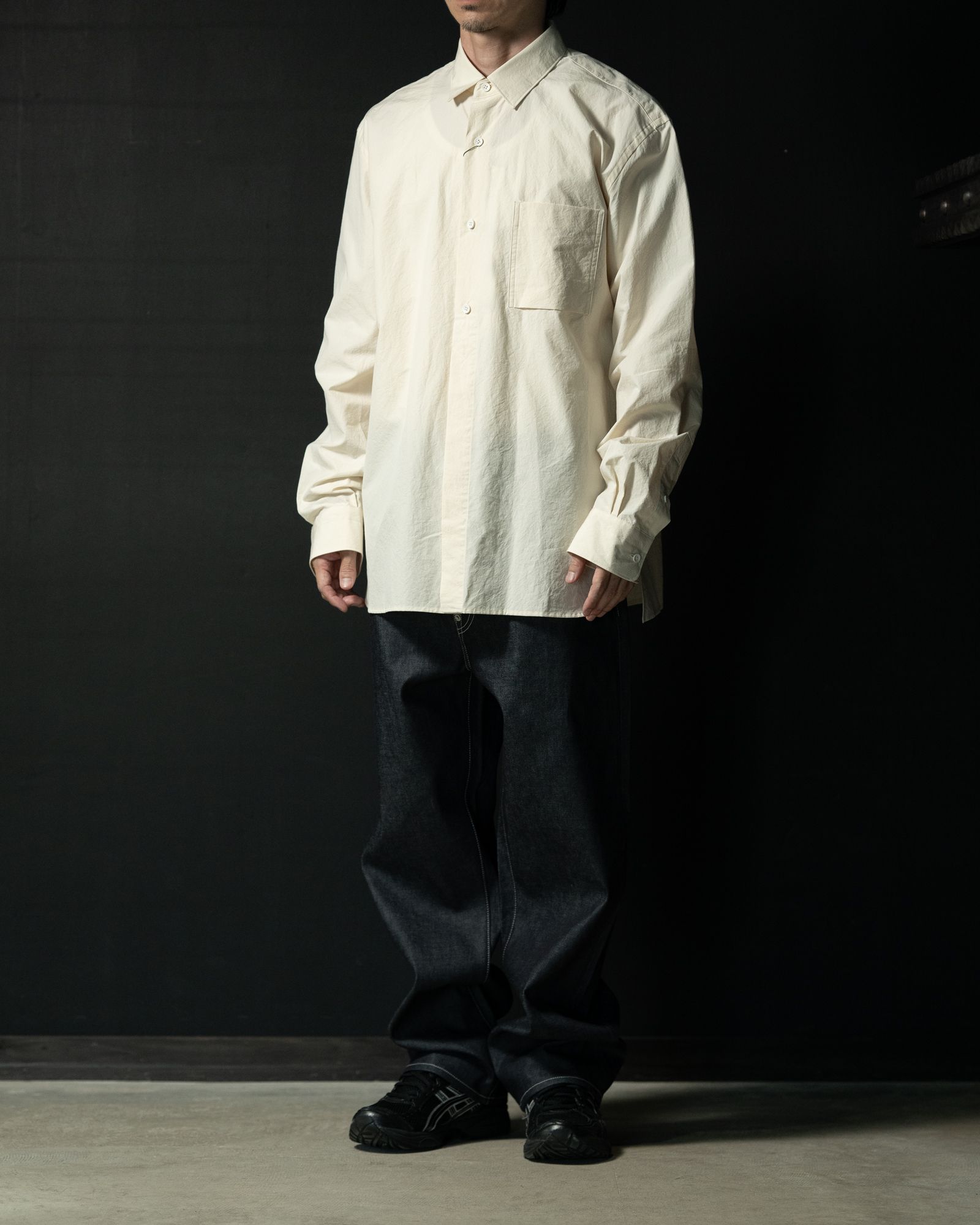 【ラスト1点（L）】Blouse ( Shirts ) / 生機 - beige  / 251-04003