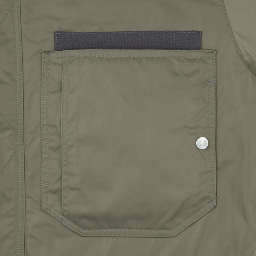 Leather Shoulder Bomber Jacket