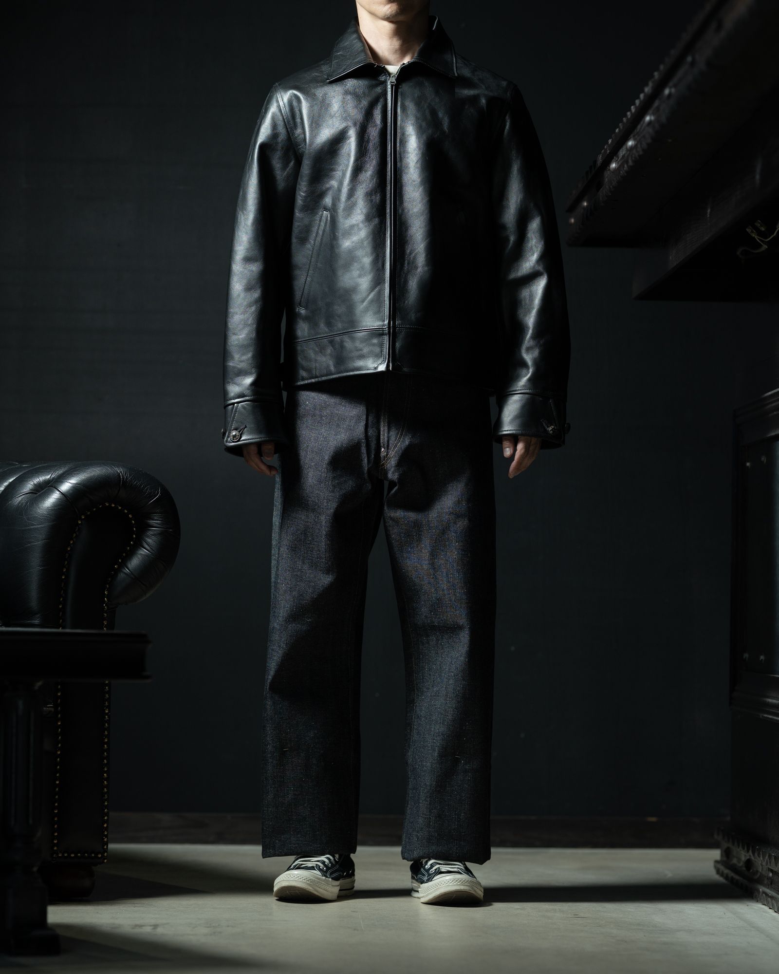 Lot.802 Cossack Leather Jacket - TAIGA TAKAHASHI