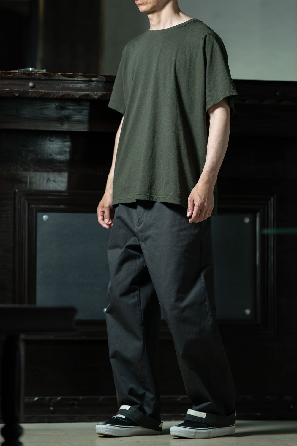 amachi. × YOUTH OF THE WATER｜Fabric Forming Tee ×コットンパンツで組む素材派ミニマル