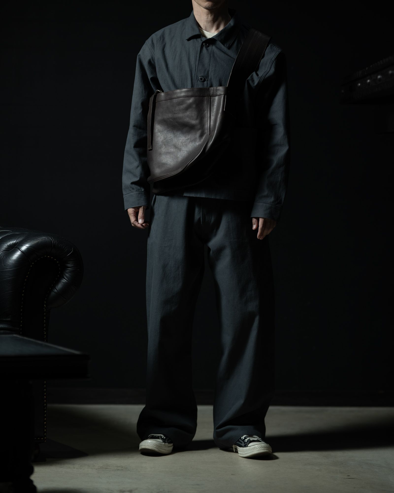 Lot.004 Newsboy Bag Horse Leather Brown - TAIGA TAKAHASHI