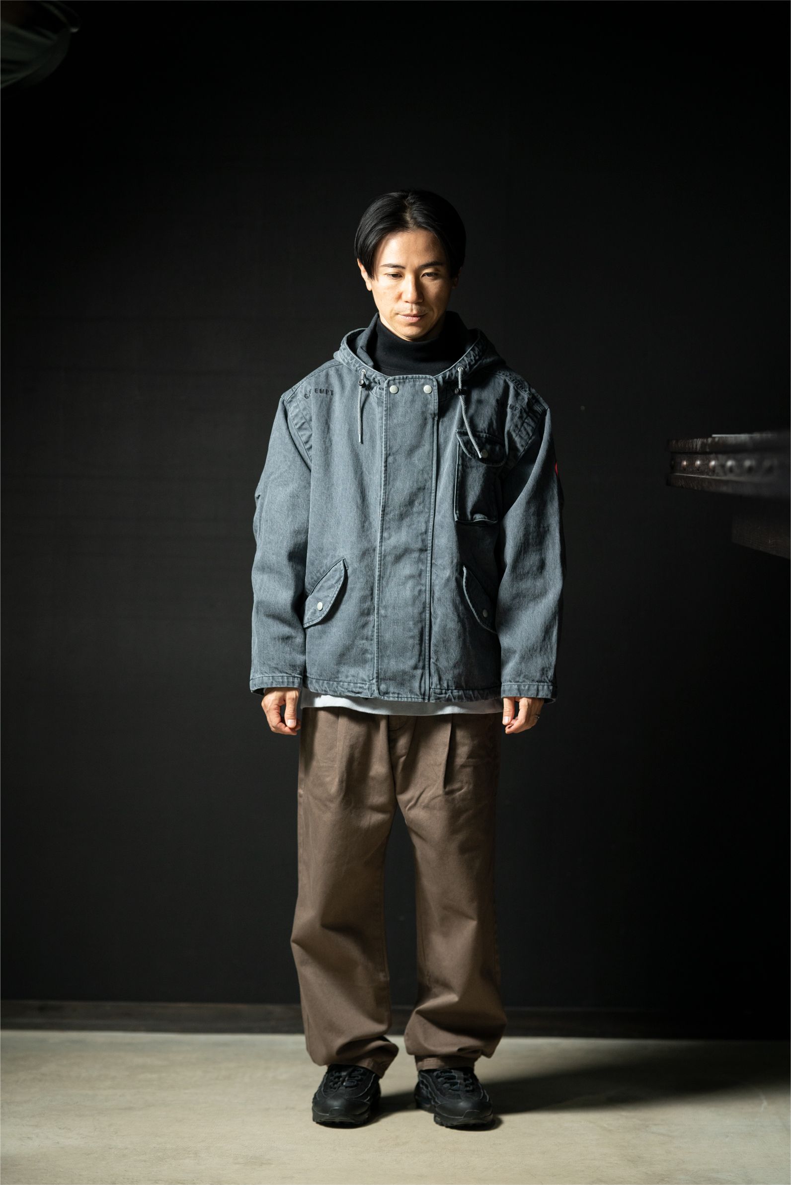 お気にいる c.e cavempt Black denim zip parka 22ss tdh-latinoamerica.de