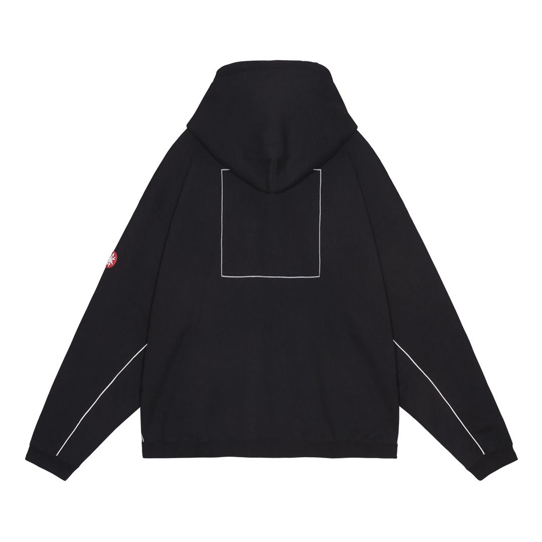 Solid Loose Hoody Black