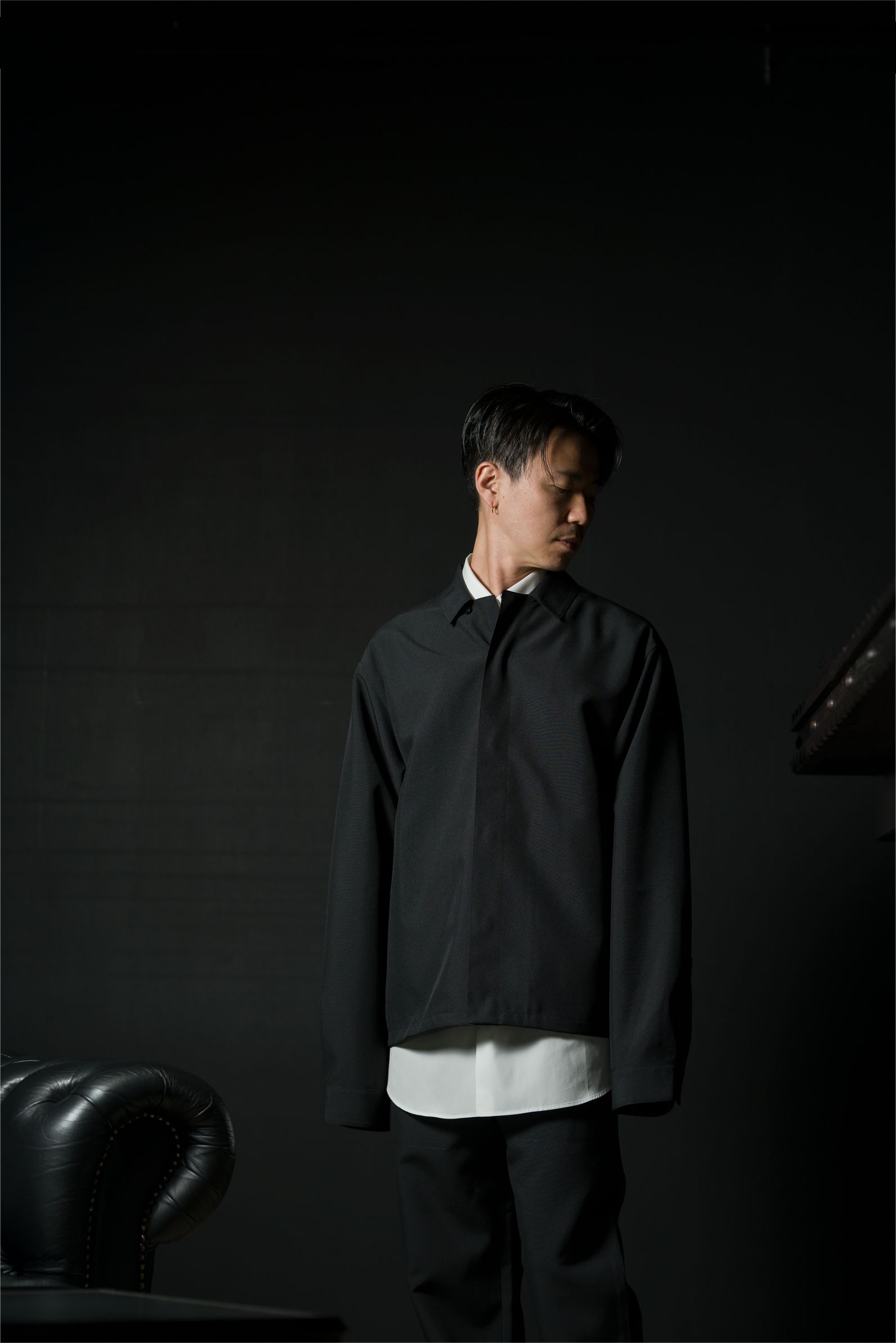 素材ナイロンOAMC system shirt