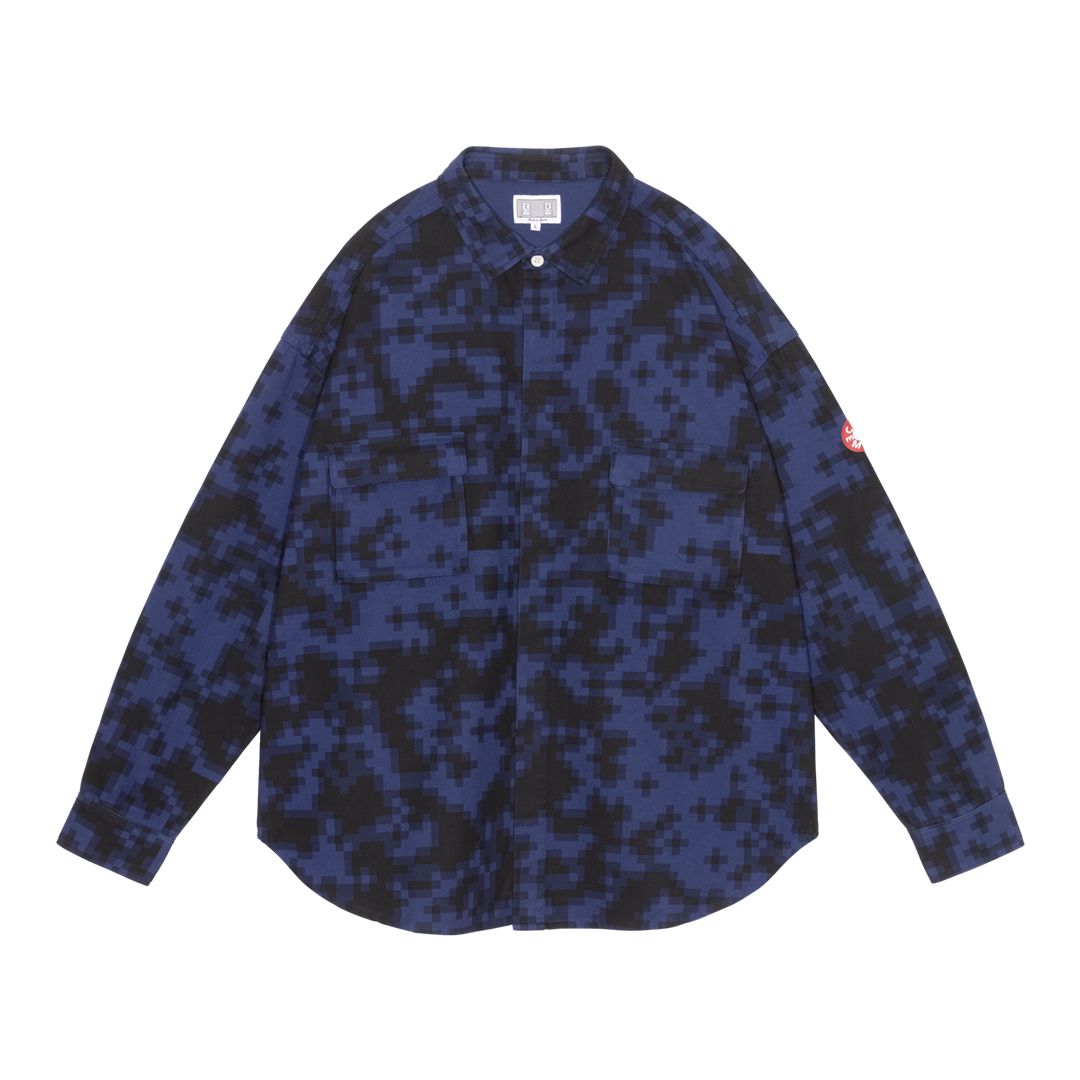 DIGI8 FLANNEL BIG SHIRT NAVY