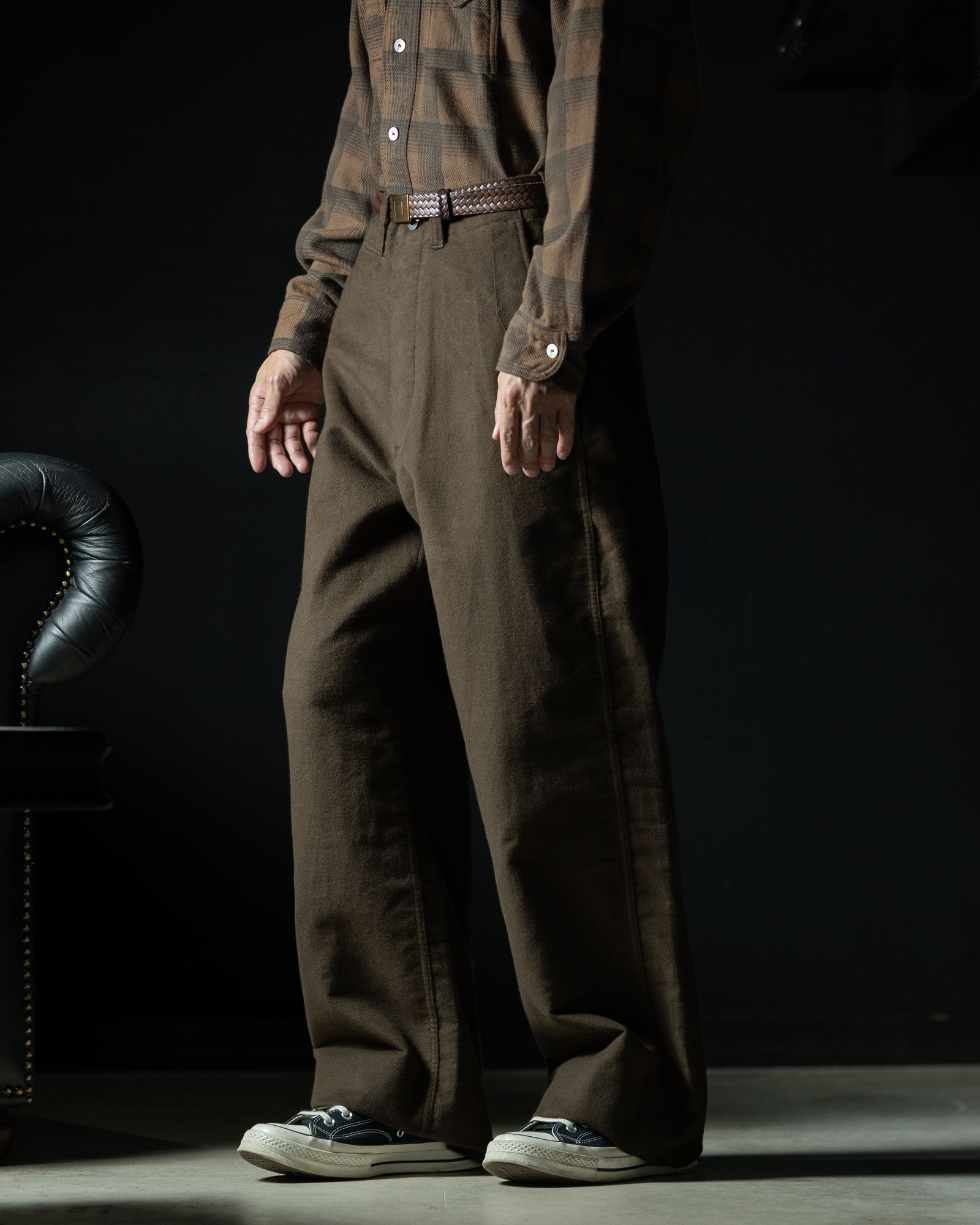 LOT.202 ENGINEER TROUSERS DARK BROWN - TAIGA TAKAHASHI