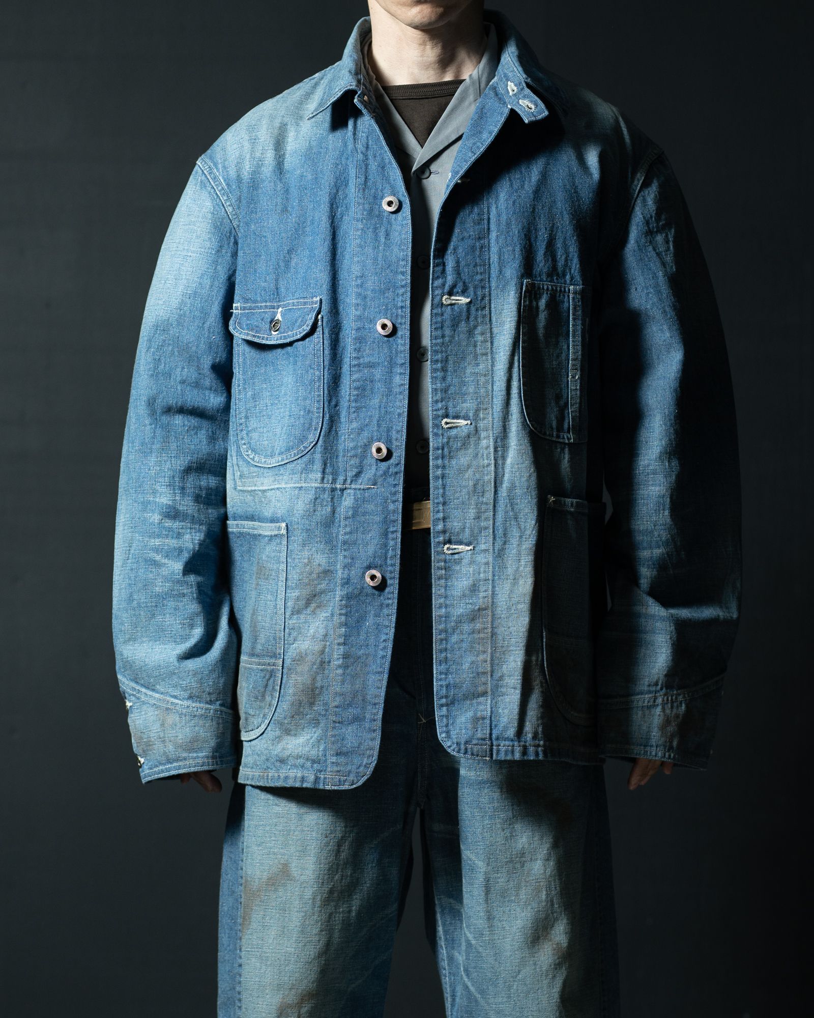 Lot.716 Damaged Coverall Jacket With Chinstrap - TAIGA TAKAHASHI