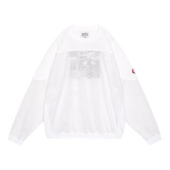 【ラスト1点（XL）】Mesh Track Crew Neck White