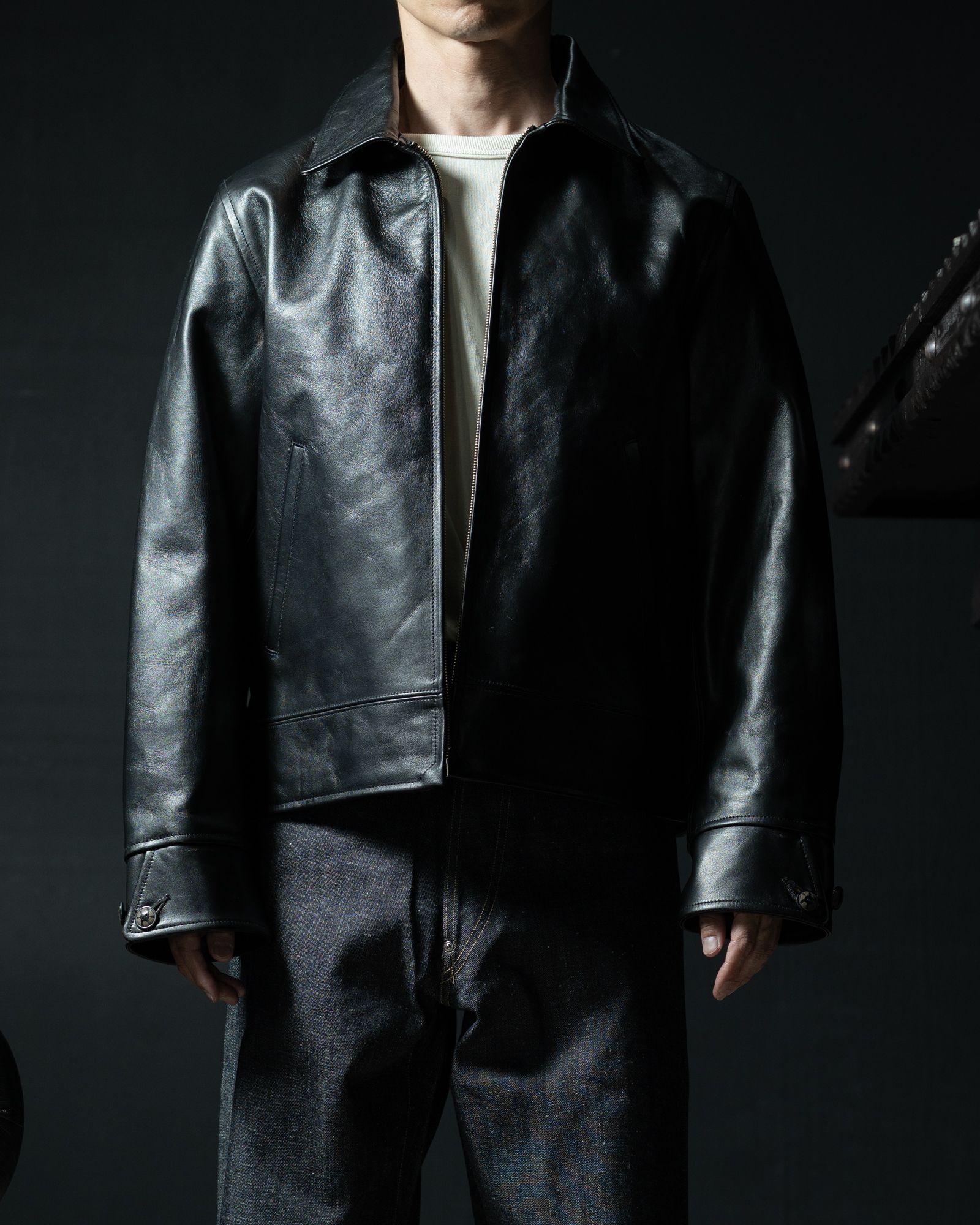 Lot.802 Cossack Leather Jacket - TAIGA TAKAHASHI