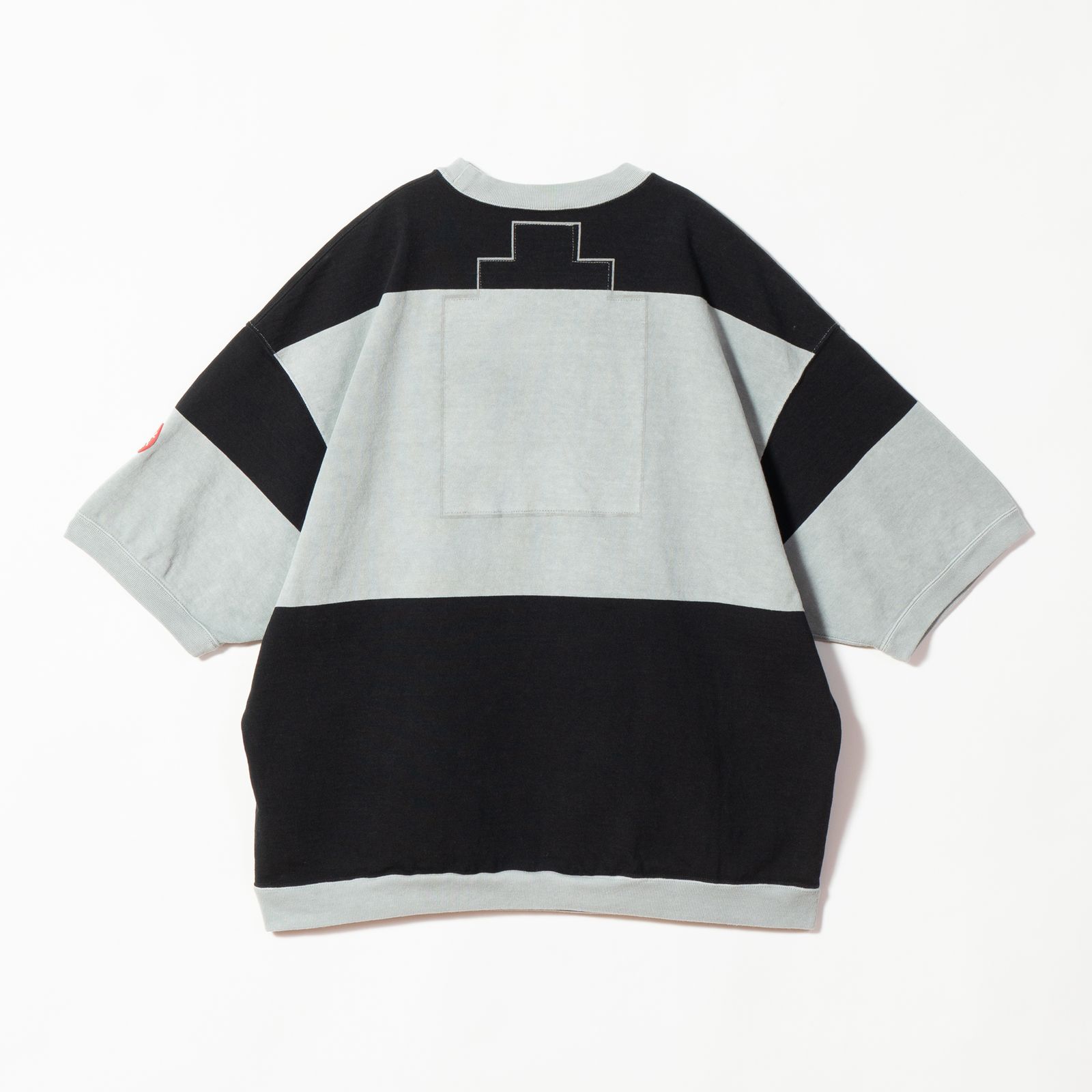 【ラスト1点（L）】Overdye Stripe Short Sleeve Crew Neck