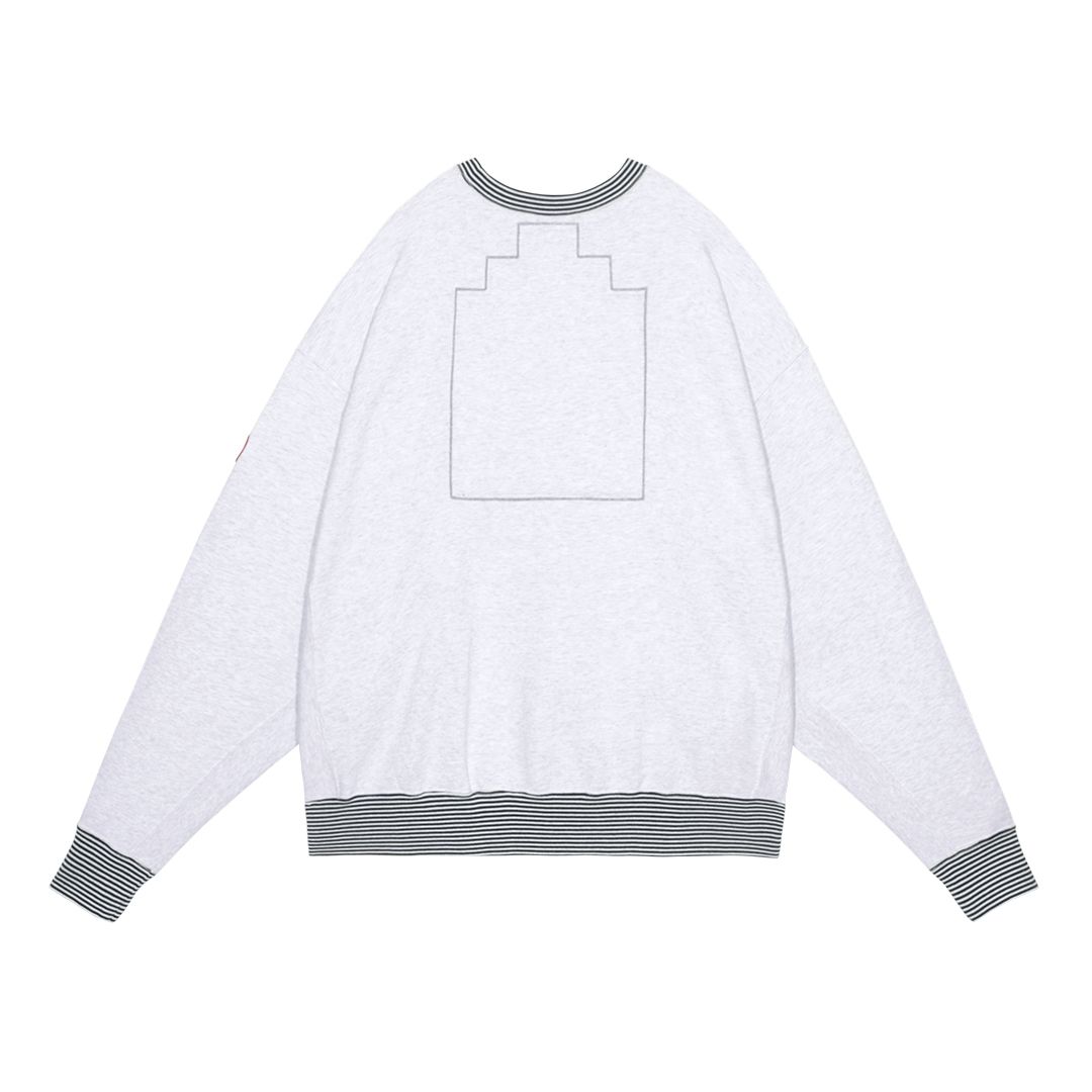 Lips Display Crew Neck Grey