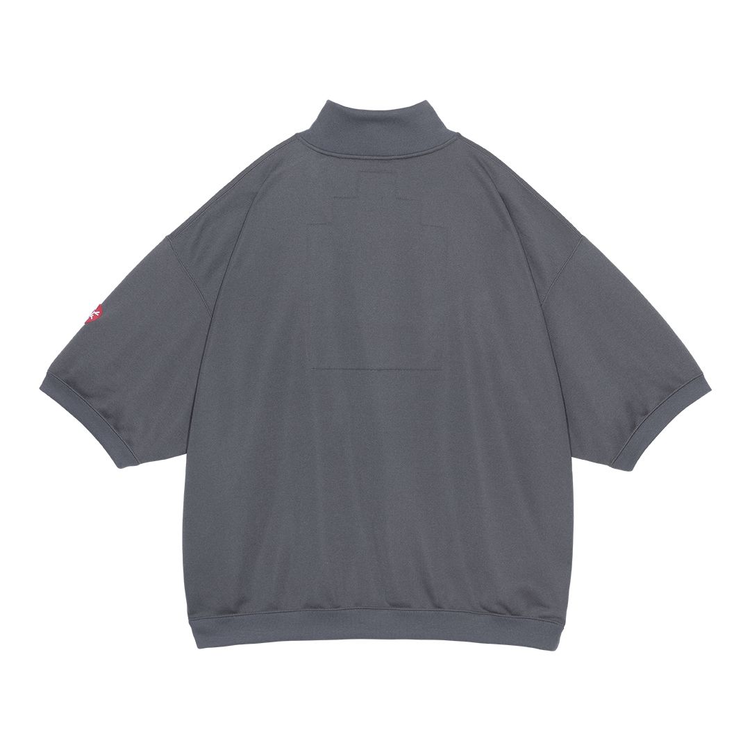 PE Jersey Short Sleeve Half Zip Charcoal