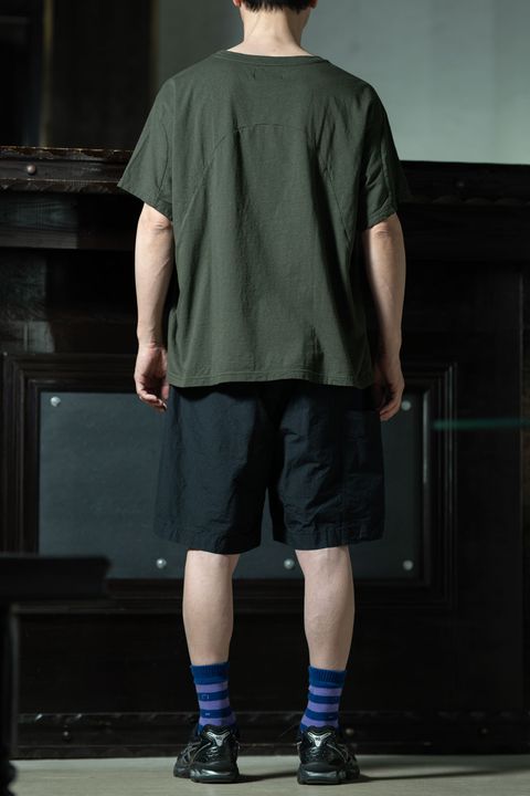 amachi. Field Work Shorts × Fabric Forming Tee｜ブランド内完結のワークショーツスタイル