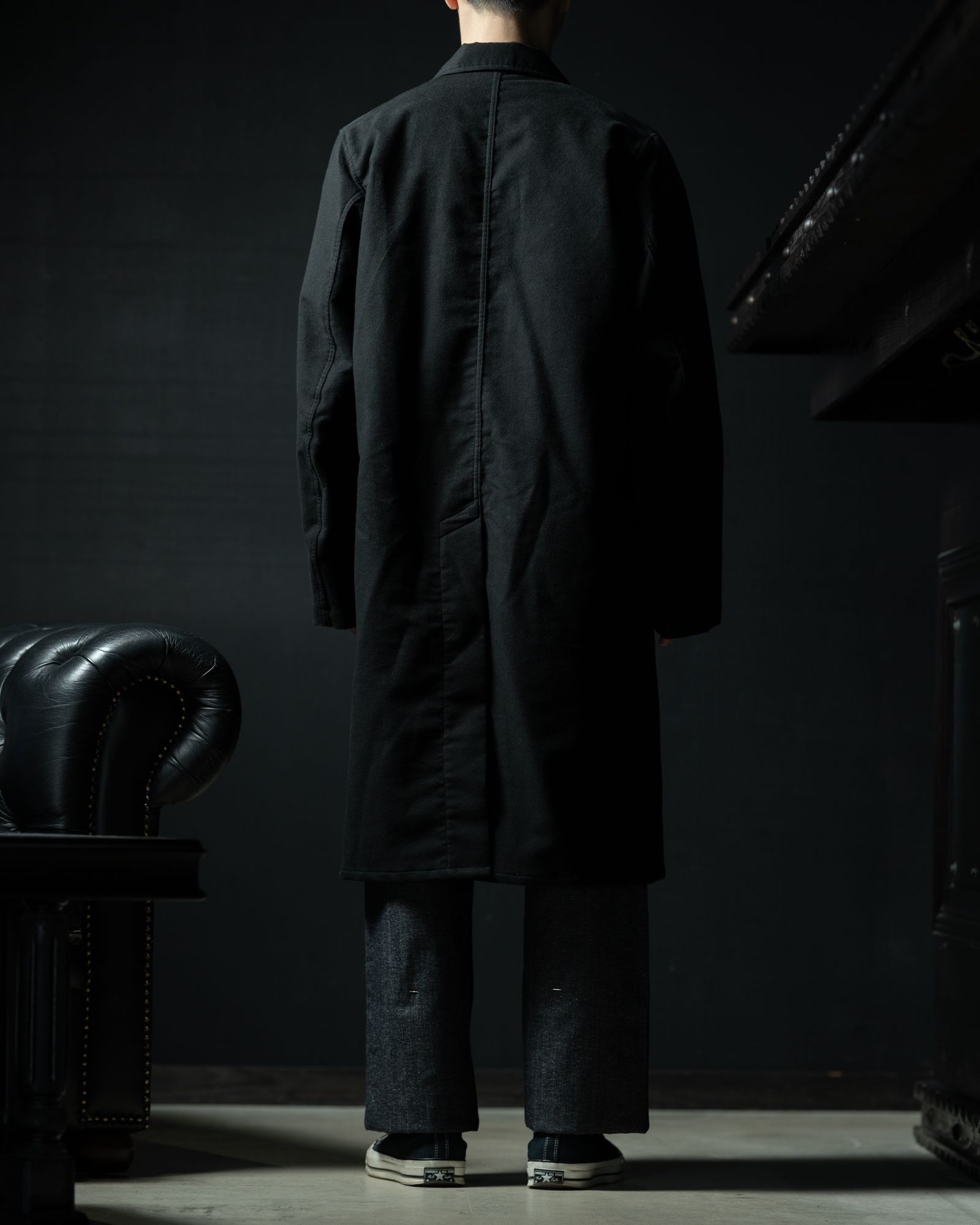 LOT.413 BRITISH POSTAL WORKER COAT BLACK - TAIGA TAKAHASHI