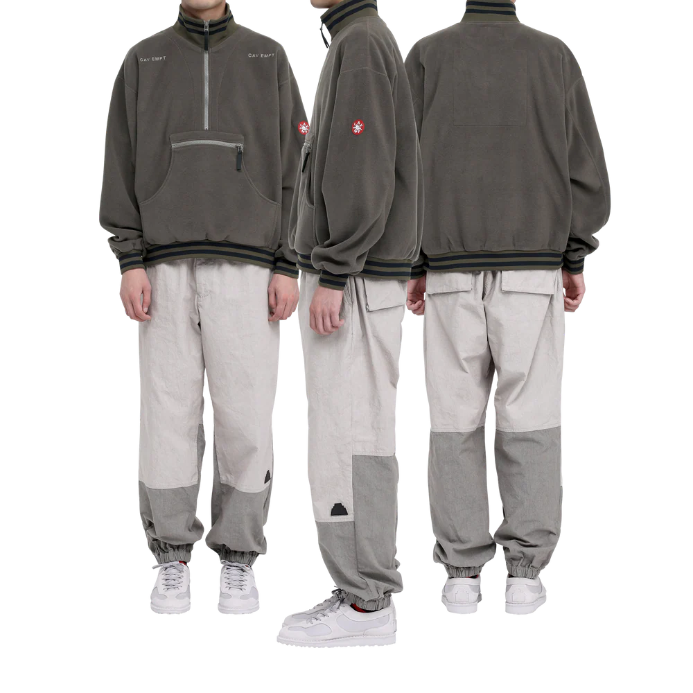 【ラスト1点（L）】Fleece Half Zip Up Khaki