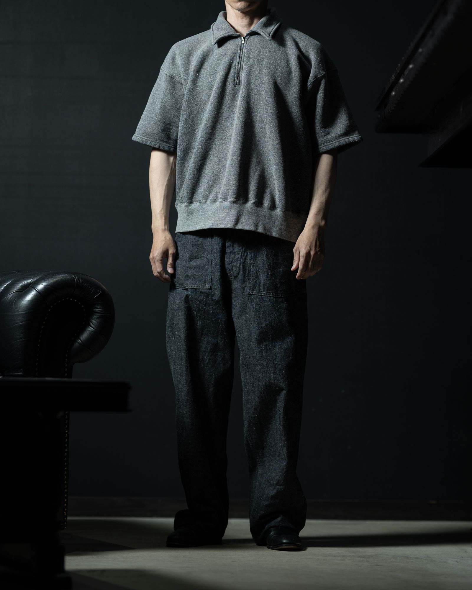 Lot.621 Half Zip S/S Sweat Shirts - TAIGA TAKAHASHI