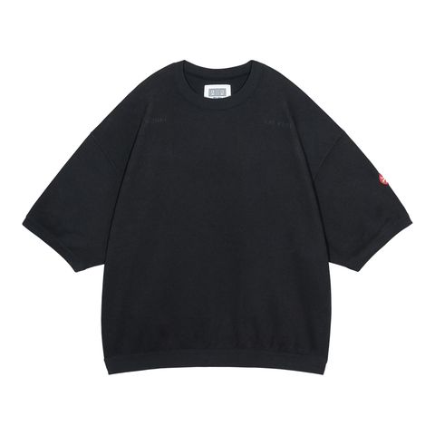DBL Knit Short Sleeve Crew Neck Black