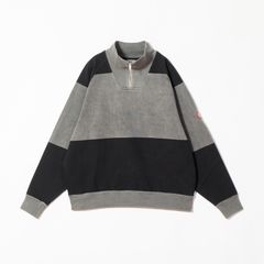 Overdye Stripe Half Zip