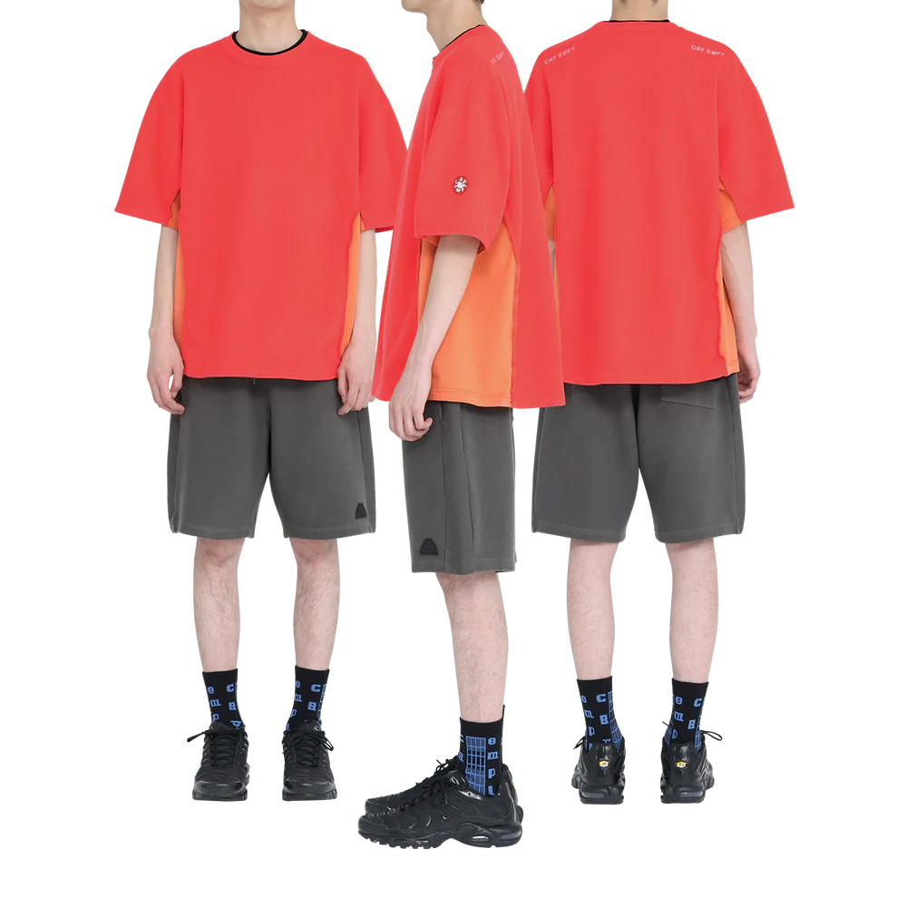 Side Seam DBL Knit T Red