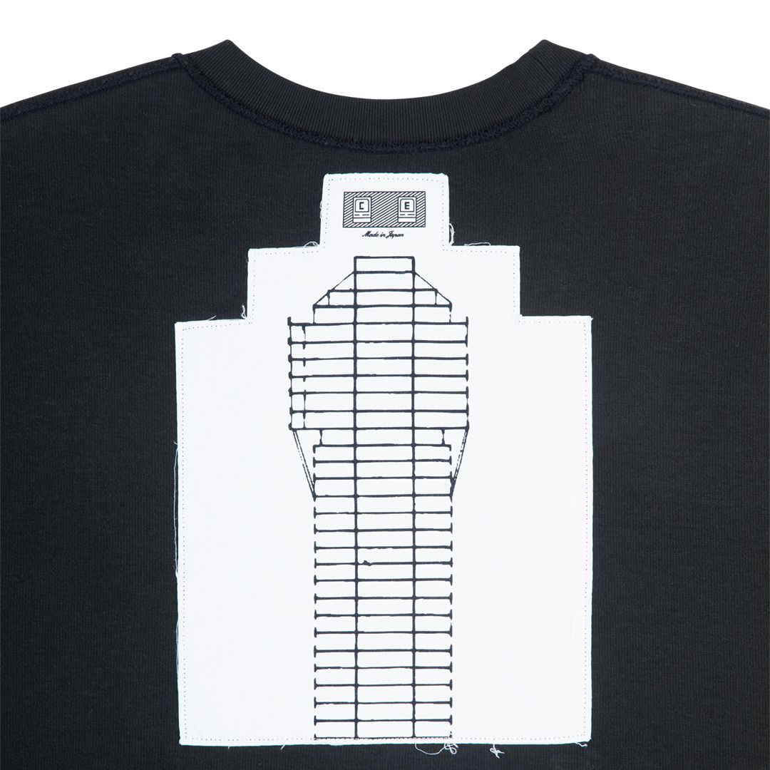 DBL Knit Short Sleeve Crew Neck Black