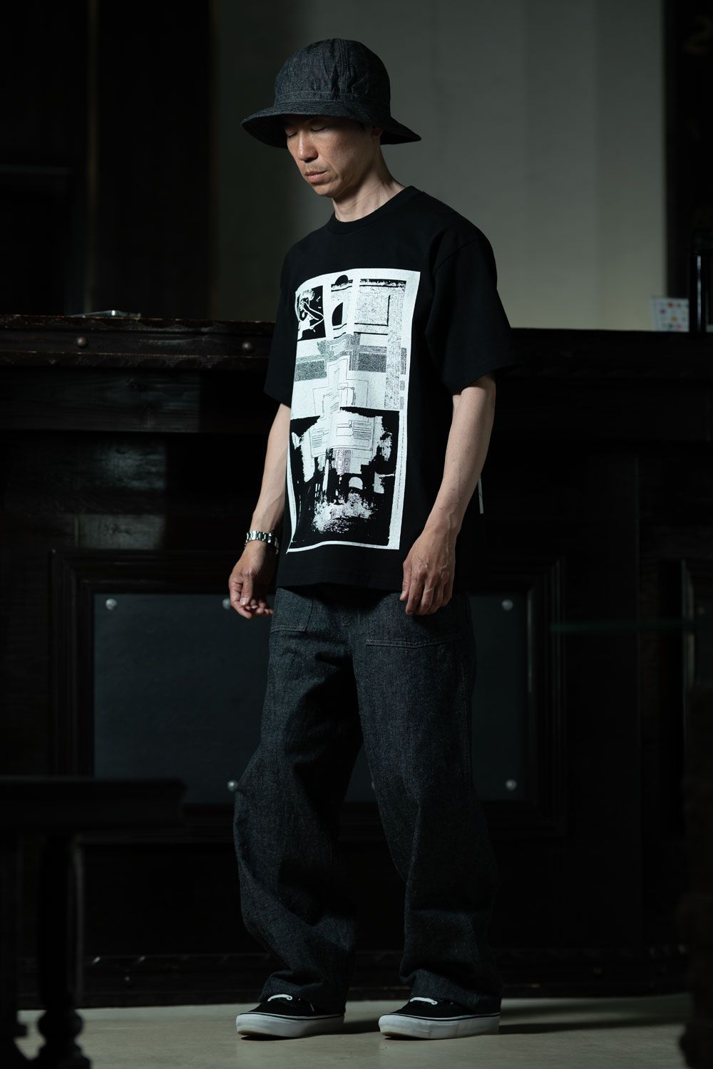 M-35 Indigo Set-Up — T.T Lot.719 U.S.Army M-35 Denim Pants × C.E MD Caveat Aedificator T Black