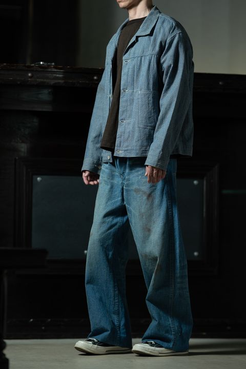 T.T フルワークスタイル — Lot.309 Buckle-Backed Jacket × Lot.717 Damaged Painter Pants | ALTERFATE