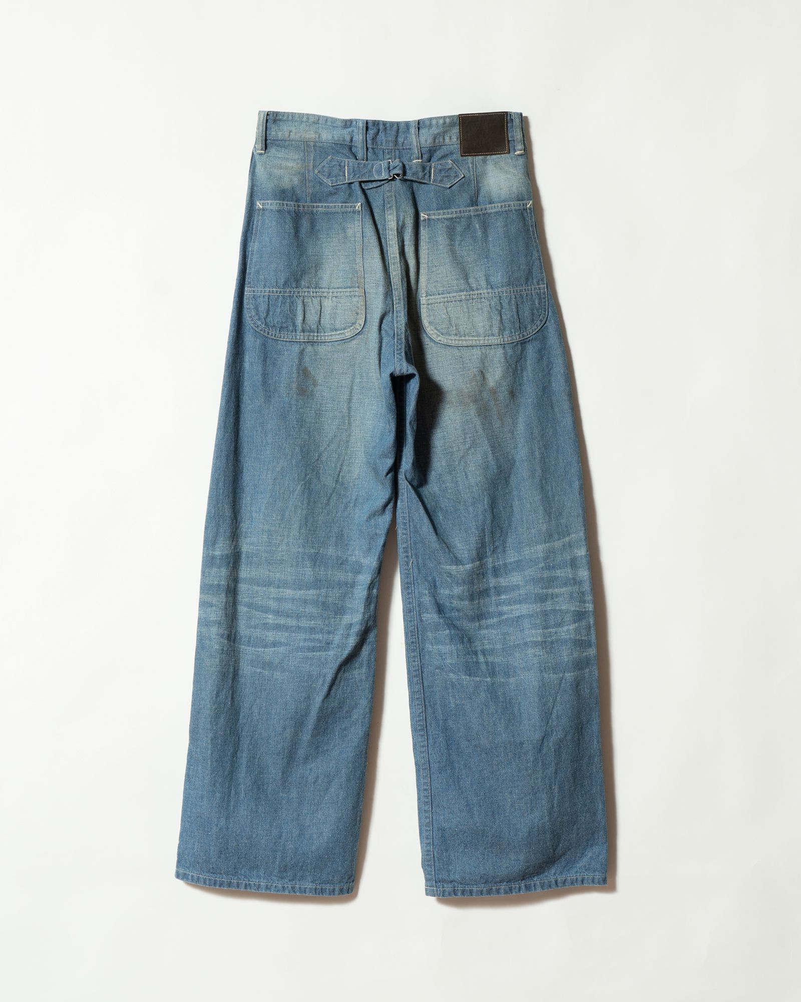 Lot.717 Damaged Painter Pants With Buckle - TAIGA TAKAHASHI