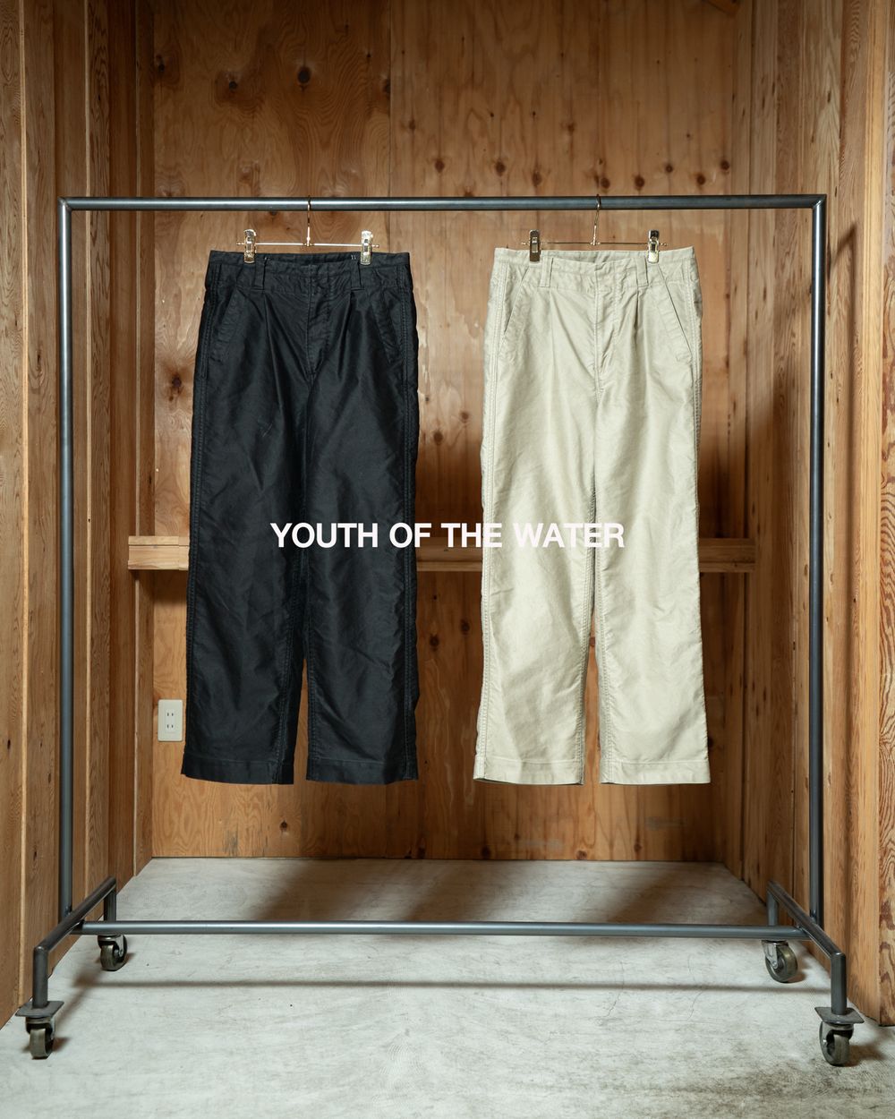 YOUTH OF THE WATER（ユースオブザウォーター）262-03003 Cotton Pants｜ハンティングジャケットと同生地のセミワイドパンツ