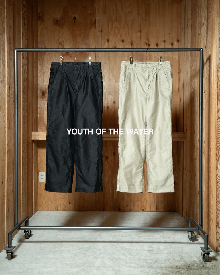 YOUTH OF THE WATER（ユースオブザウォーター）262-03003 Cotton Pants｜ハンティングジャケットと同生地のセミワイドパンツ